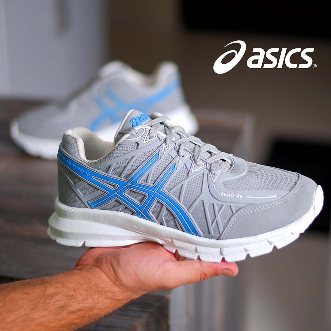 کفش مردانه Asics مدل Wins (طوسی)