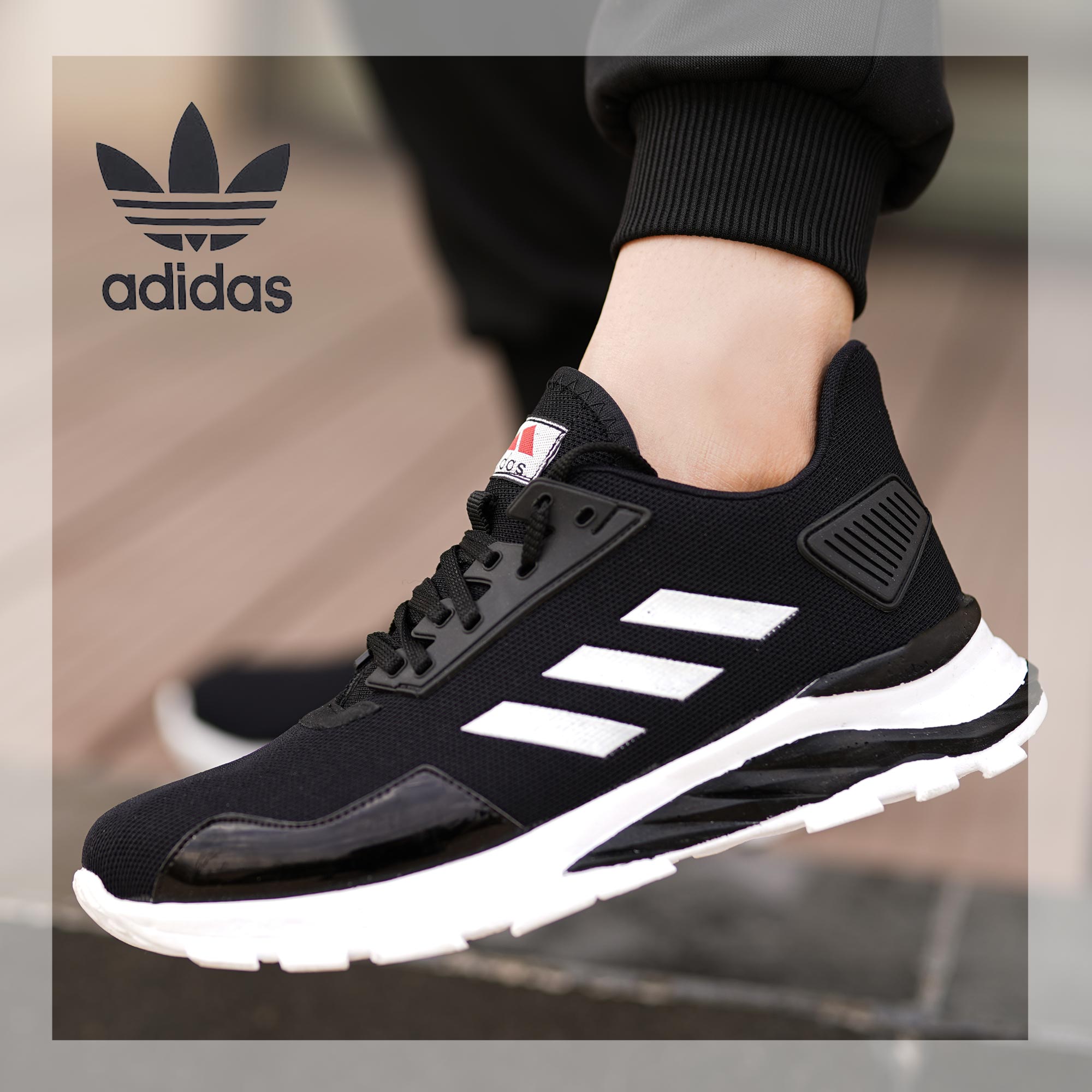 کفش adidas مدل N33(مشکی سفید)