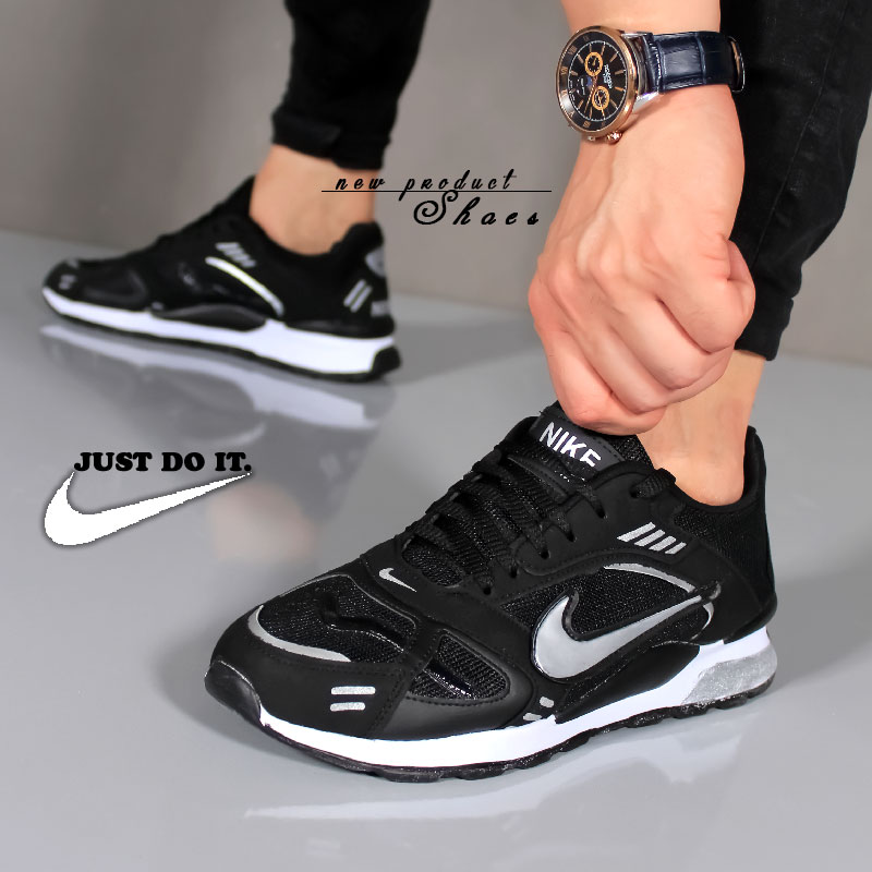 کفش مردانه Nike مدل Best( مشکی نقره ای)