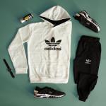 سویشرت شلوار مردانه Adidas مدل Nelvi (سفید)